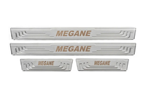 Renault Megane II 2004–2009 Dorpellijsten V-2 (4 stuks, RVS) foto 2