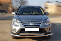 Honda CRV 2001–2006 Voorbeschermbeugel ST014 (RVS) foto 1