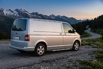 Volkswagen T5 Caravelle 2004–2010 Duru zijtreden (set van 2, aluminium) Korte wielbasis foto 2