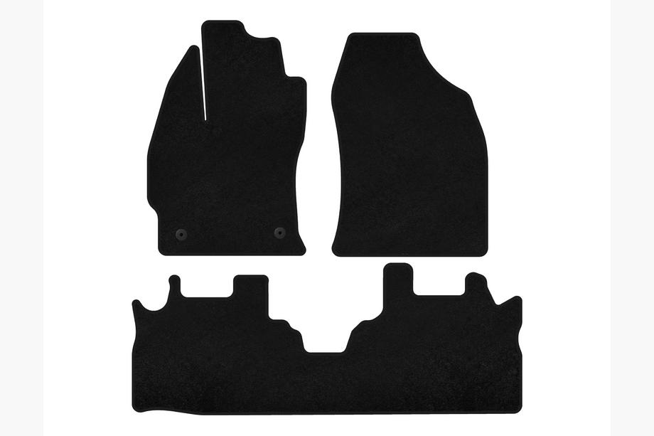 Toyota Prius Plus Premium textielen automatten (2 rijen, zwart) Image