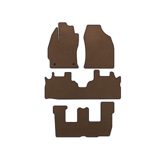 EVA automatten voor interieur (3 rijen, bruin)
