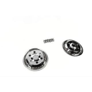 OEM RVS wieldoppen voor (2 stuks) foto 3