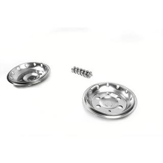 OEM RVS wieldoppen voor (2 stuks) foto 4