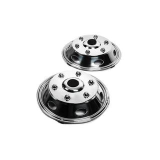 RVS voorwieldoppen Exclusive V1 R15 (met 2 ribben)