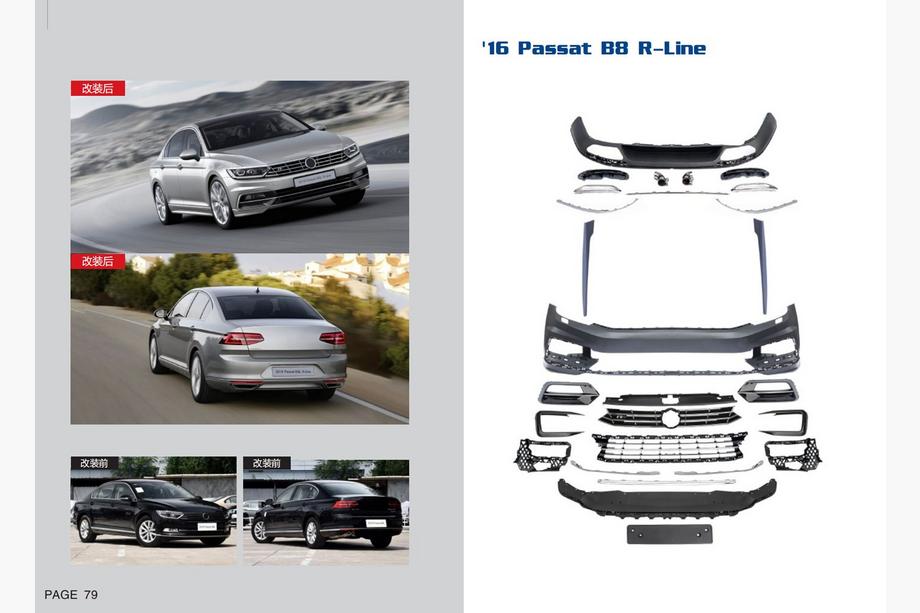 Volkswagen Passat B8 2015–2023 R-Line bodykit (voor 2015-2020) Image