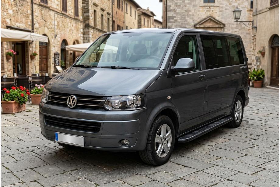 Volkswagen T5 2010–2015 Bosphorus Black side steps (2 st., aluminium) Korte wielbasis Image