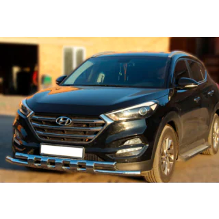 RVS bullbar voorzijde Shark Hyundai Tucson TL 2016–2021 foto 1