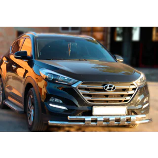 RVS bullbar voorzijde Shark Hyundai Tucson TL 2016–2021 foto 2