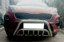 Kia Sportage 2015–2021 Voorste bullbar WT002 (RVS) foto 2