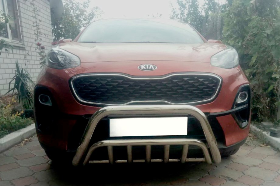 Kia Sportage 2015–2021 Voorste bullbar WT002 (RVS) Image