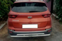Kia Sportage 2015–2021 Achterbumperbescherming AK002-2 (RVS) foto 1
