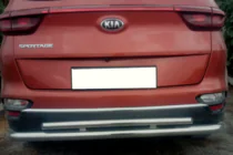 Kia Sportage 2015–2021 Achterbumperbescherming AK002-2 (RVS) foto 2
