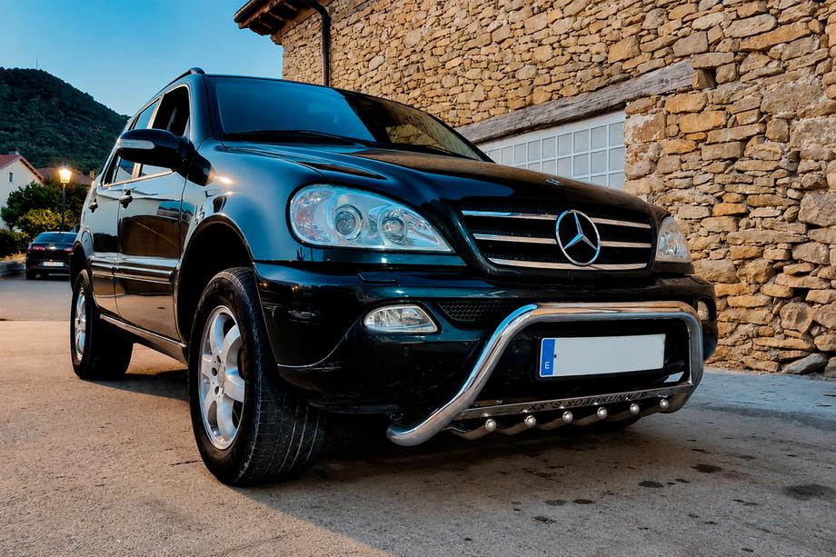 Mercedes ML W163 1997–2005 Bullbar WT004 (RVS) Foto 1