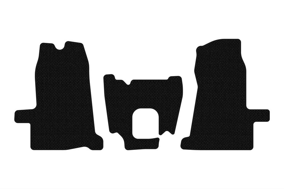 Ford Transit 2000–2014 Rubberen automatten Carsuit (2000-2006, 1+1, handgeschakeld, zwart) Foto 1