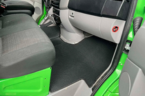 Volkswagen Crafter 2006–2016 Rubberen automatten Carsuit V1 (Zwart) foto 2