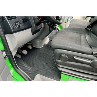 Rubberen automatten Carsuit V1 (Zwart) Volkswagen Crafter 2006–2016 foto 1