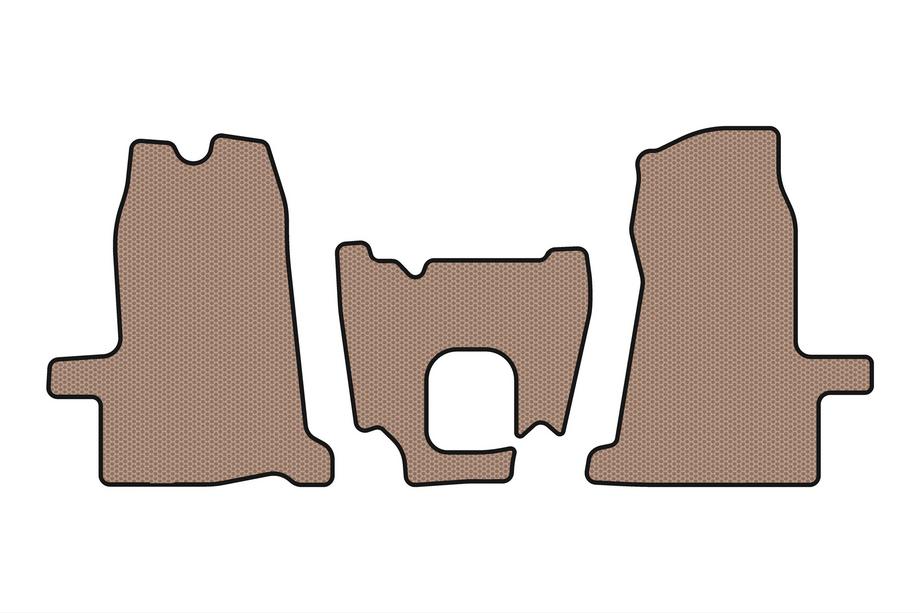 Ford Transit 2000–2014 Rubberen automatten Carsuit (2000-2006, 1+1, handgeschakeld, beige) Foto 1