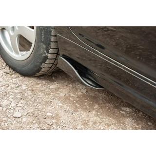 Universele flap sideskirt extensions type F (2 stuks, hoogglans zwart, ABS-kunststof) foto 1