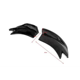 Universele flap sideskirt extensions type F (2 stuks, hoogglans zwart, ABS-kunststof) foto 4