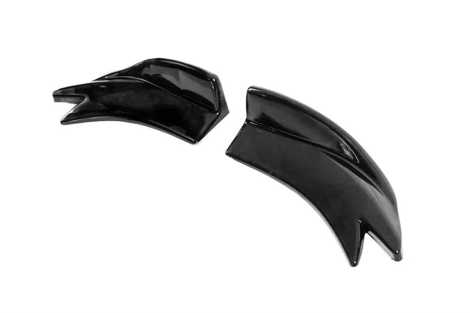 Universele flap sideskirt extensions type F (2 stuks, hoogglans zwart, ABS-kunststof) Foto 6