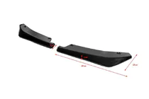Universele Flap dorpelopzetstukken type A (2 stuks, hoogglans zwart, ABS-kunststof) foto 3