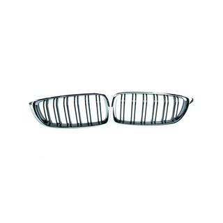 M-Look nierengrille (voor F80, hoogglans zwart met chromen rand) foto 2