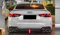 Audi A5 2016–2025 Achterbumper diffuser V3 (voor S-Line 2021-2025, Carbon) foto 1