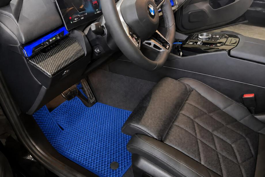 BMW 5/i5 Serie G60/G60E/G61 2023– EVA vloermatten (voor G60/61, blauw) Image