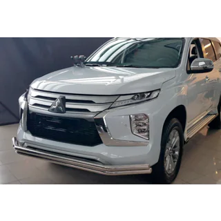 RVS bullbar voorzijde F3-60 (2020+) Mitsubishi Pajero Sport 2015– foto 2