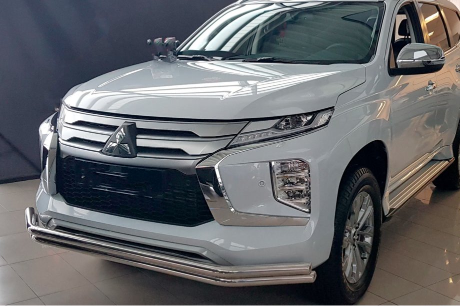 Mitsubishi Pajero Sport 2015– RVS bullbar voorzijde F3-60 (2020+) Foto 2