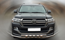Toyota Land Cruiser 200 2007–2021 RVS bullbar voorzijde ST015 (2015+) foto 1