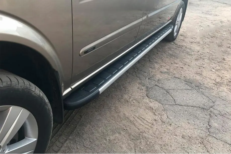 Mercedes Viano 2004–2014 Duru side steps (2 stuks, aluminium) Image