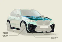 BMW X5 G05 2019–2026 Bodykit set voor X5M F95 AL-Design Carbon (2023+) foto 6