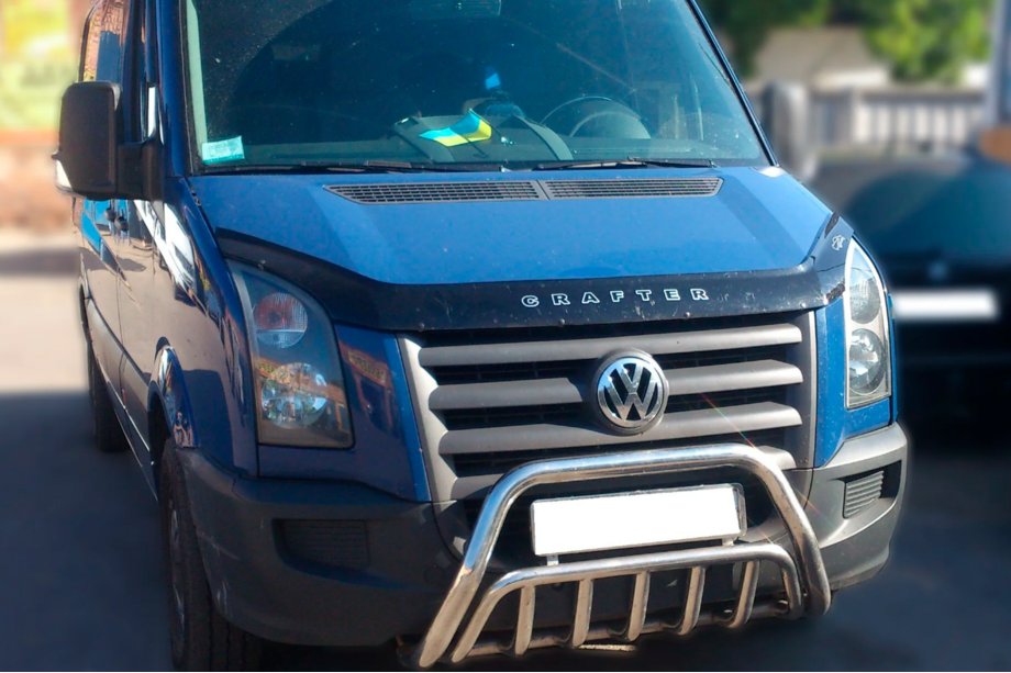 Volkswagen Crafter 2006–2016 Voorste bullbar WT002 (RVS) Foto 1