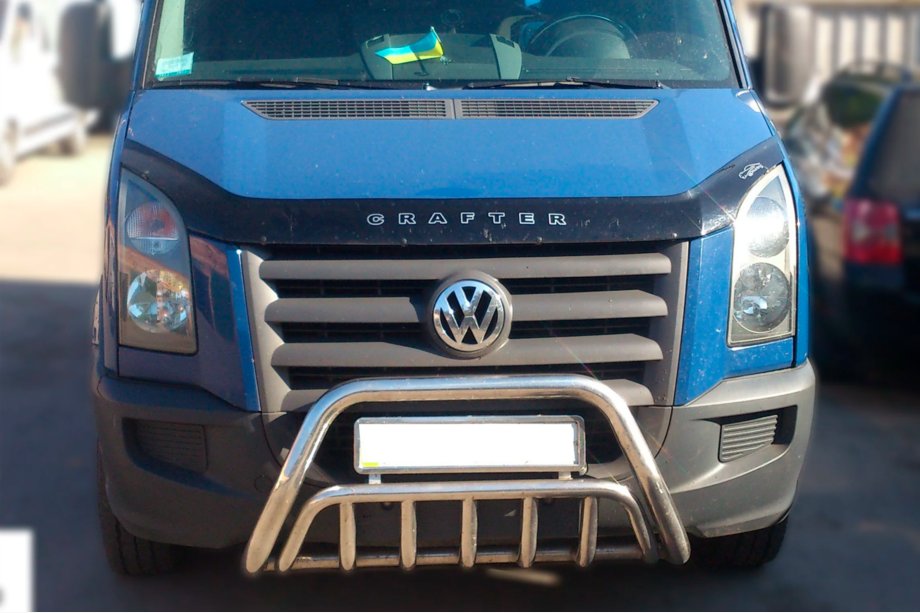 Volkswagen Crafter 2006–2016 Voorste bullbar WT002 (RVS) Foto 2
