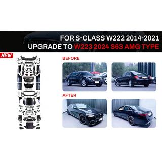Facelift bodykit voor W223 S63 AMG (met deurgrepen en inserts)