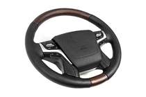 Toyota Land Cruiser 200 2007–2021 Stuurwiel met verwarming (donker hout) foto 2