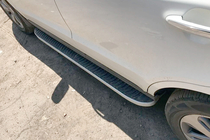 Hyundai Santa Fe 2 2006–2012 Side steps Tayga Grey (set van 2, aluminium) foto 4