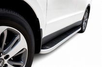 Hyundai Santa Fe 2 2006–2012 Side steps Tayga Grey (set van 2, aluminium) foto 1