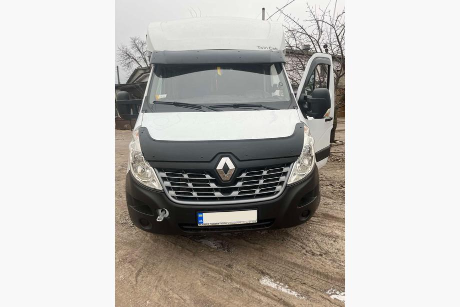 Nissan NV400 2010–2024 Voorruit vizier V1 (zwart hoogglans, 5 mm) Foto 2
