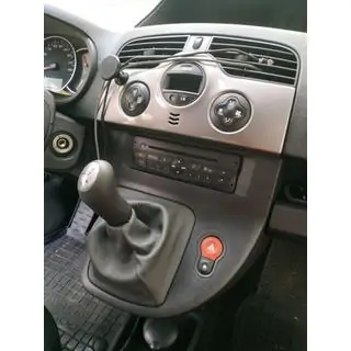 Versnellingspookhoes (leer) (zwart) Renault Kangoo 2008–2020 foto 2