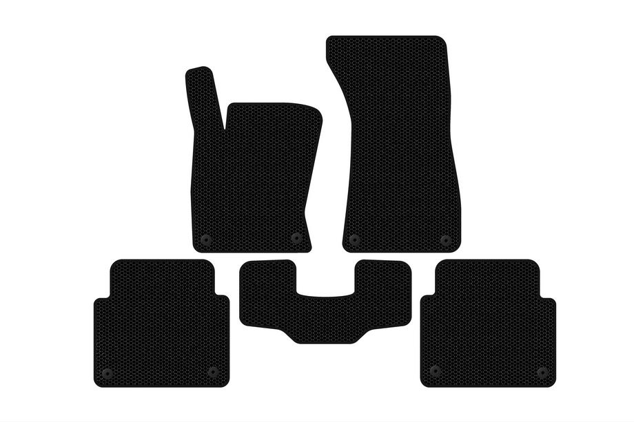 Audi A8 2002–2009 Rubberen automatten Carsuit (Short, zwart) Image