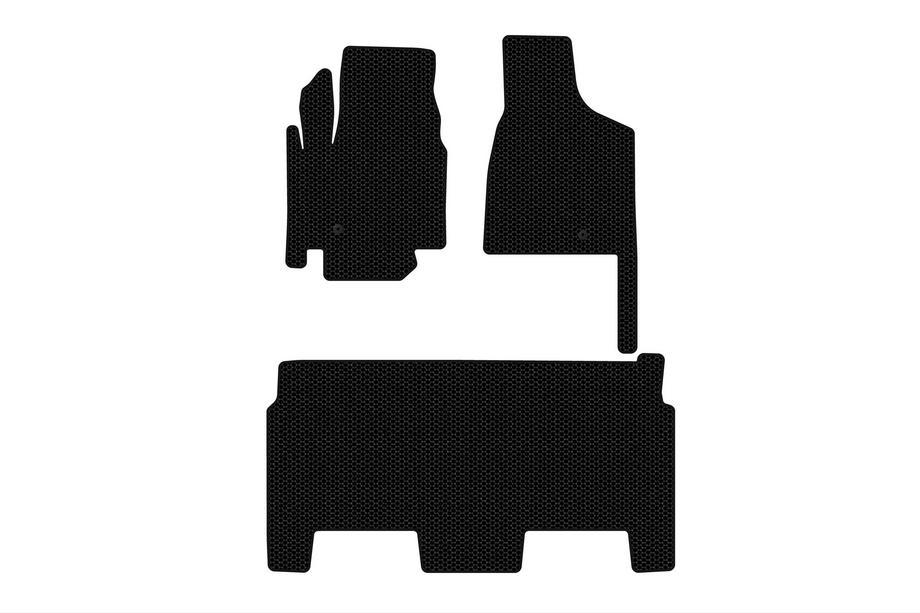 Dodge Grand Caravan V 2008–2020 Rubberen automatten Carsuit (2008-2020, 2 rijen, 8-zits/uitvoering SXT, zwart) Foto 1