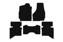 Dodge RAM (DS/DJ/D2) 2009–2024 Rubberen automatten Carsuit (2009+, 5-zits/4-zits cabine, zwart) foto 1