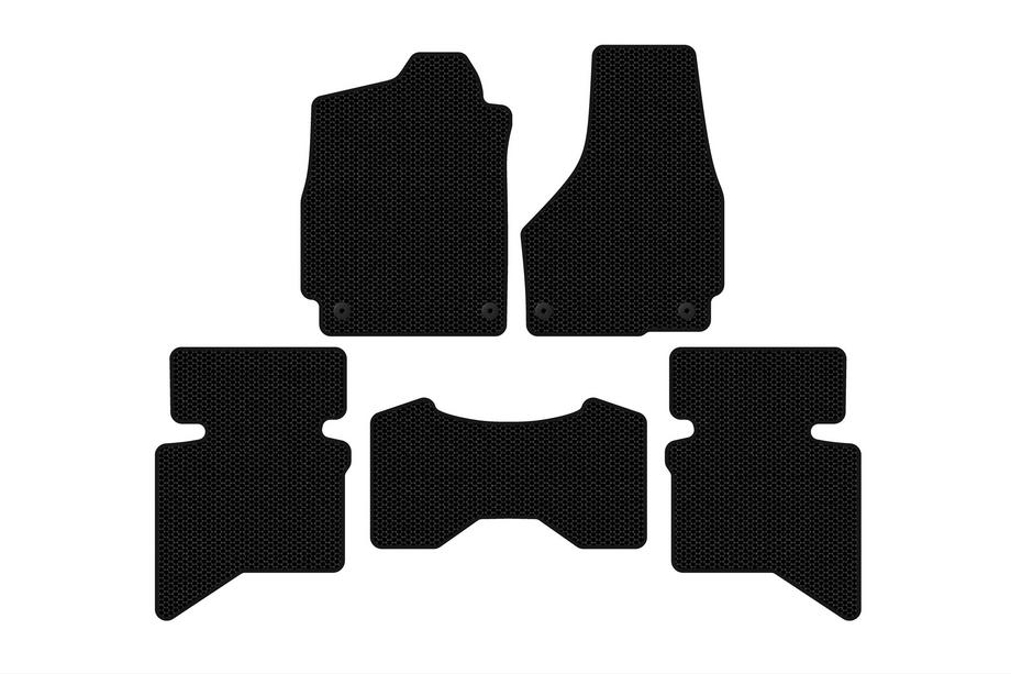 Dodge RAM (DS/DJ/D2) 2009–2024 Rubberen automatten Carsuit (2009+, 5-zits/4-zits cabine, zwart) Image
