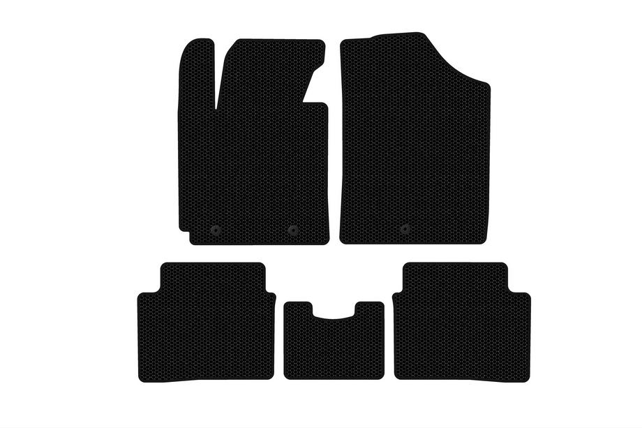 Hyundai Veloster 2011–2017 Carsuit rubberen automatten (Zwart) Foto 1