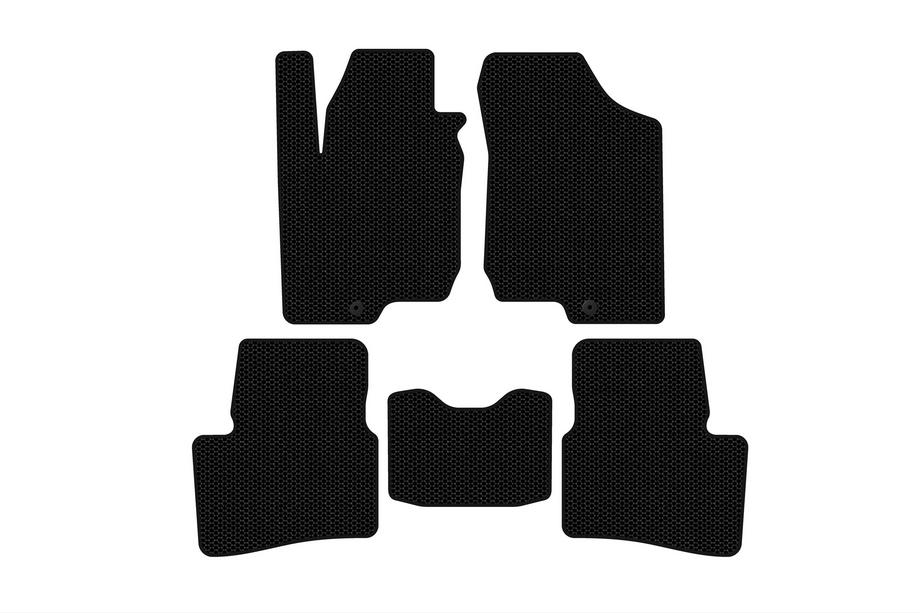 Kia Ceed 2007–2012 Rubberen automatten Carsuit (HB, 3-deurs, zwart) Image