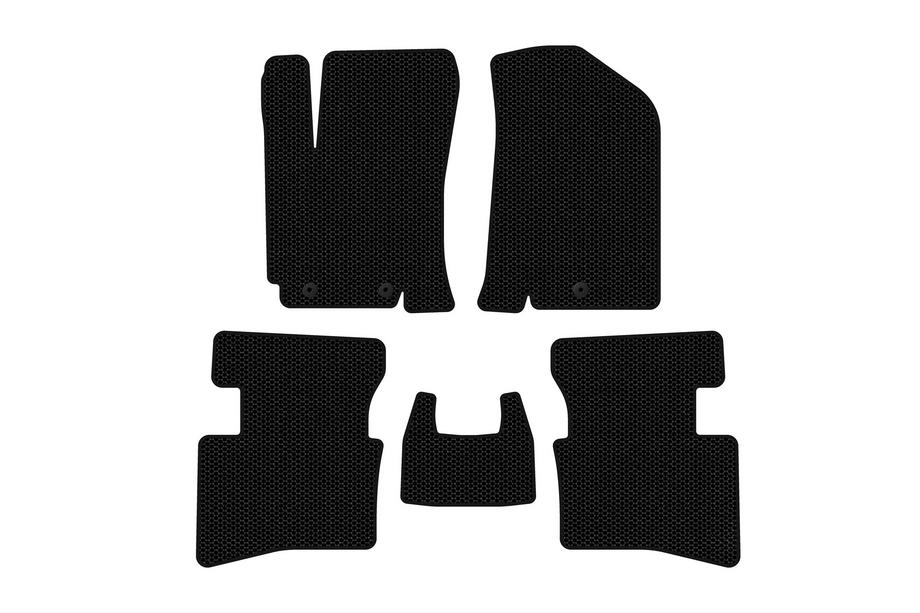 Kia Rio 2012–2017 Rubberen automatten Carsuit V2 (Zwart) Image