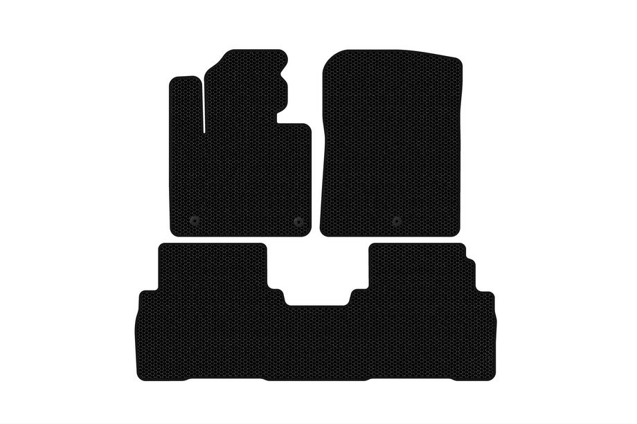 Kia Sorento III UM 2014–2020 Carsuit rubberen automatten (7-zits, zwart) Image