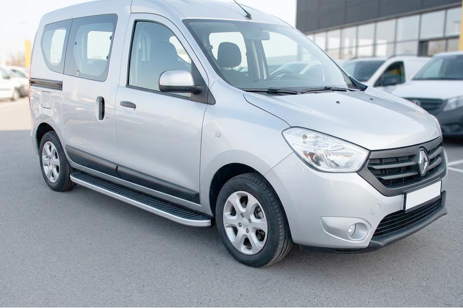 Renault Dokker 2013–2022 Side steps Tayga Grey (set van 2, aluminium) Image